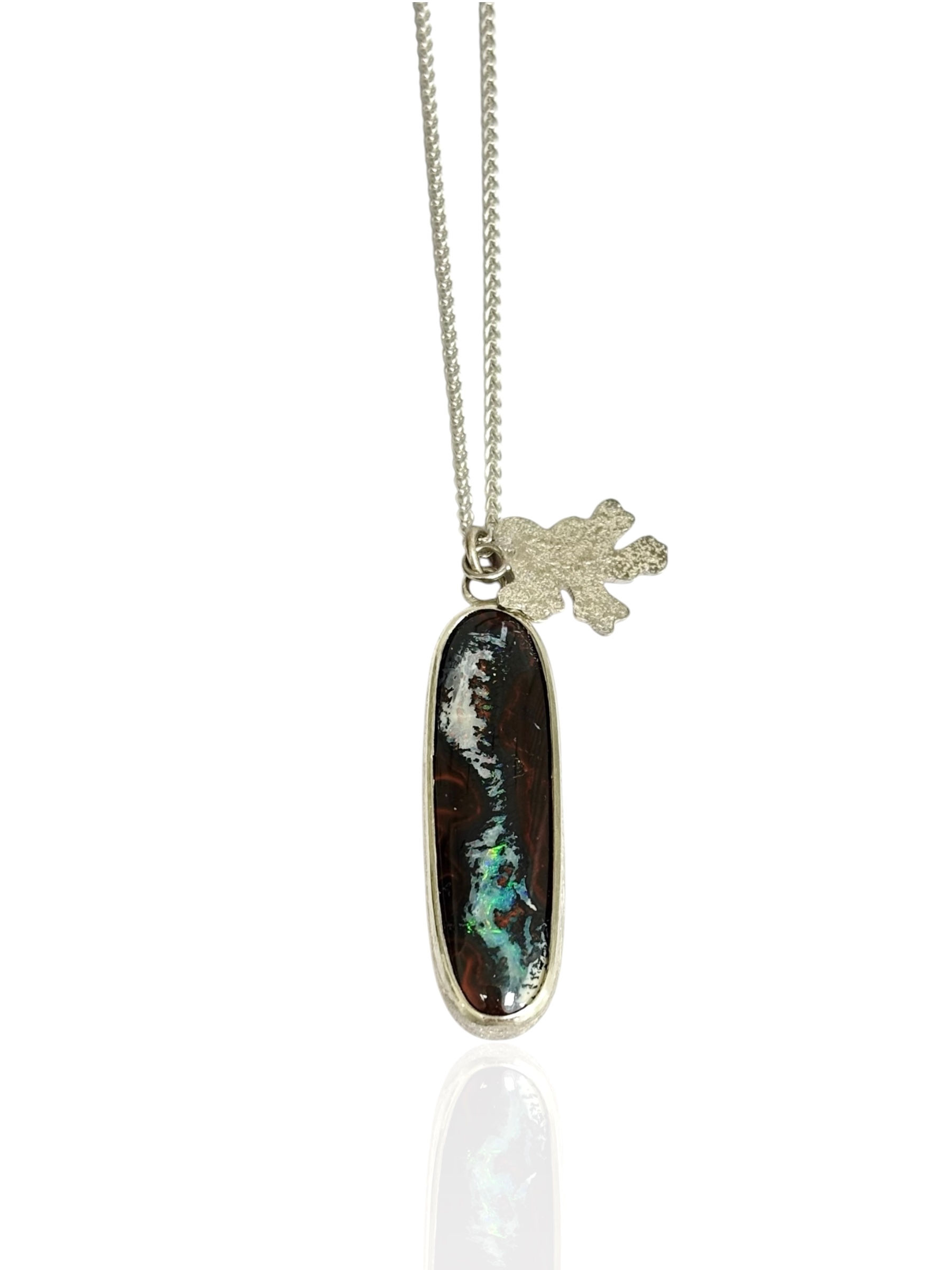 Opal pendant, front view