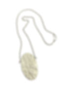 Tangle large oval pendant, product shot, front view