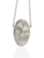 Dune large oval pendant, product shot, front view