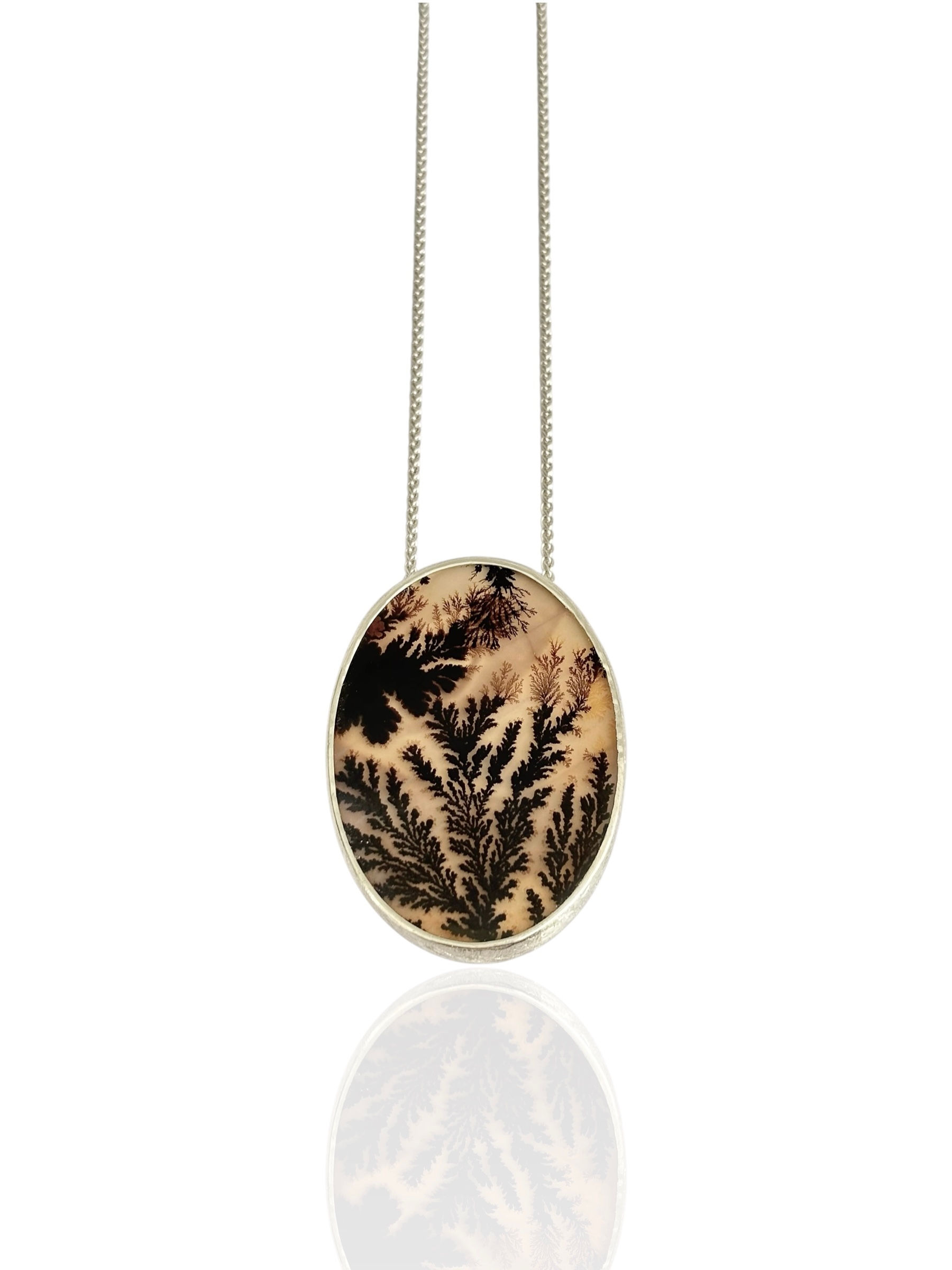 Frond pendant, front view