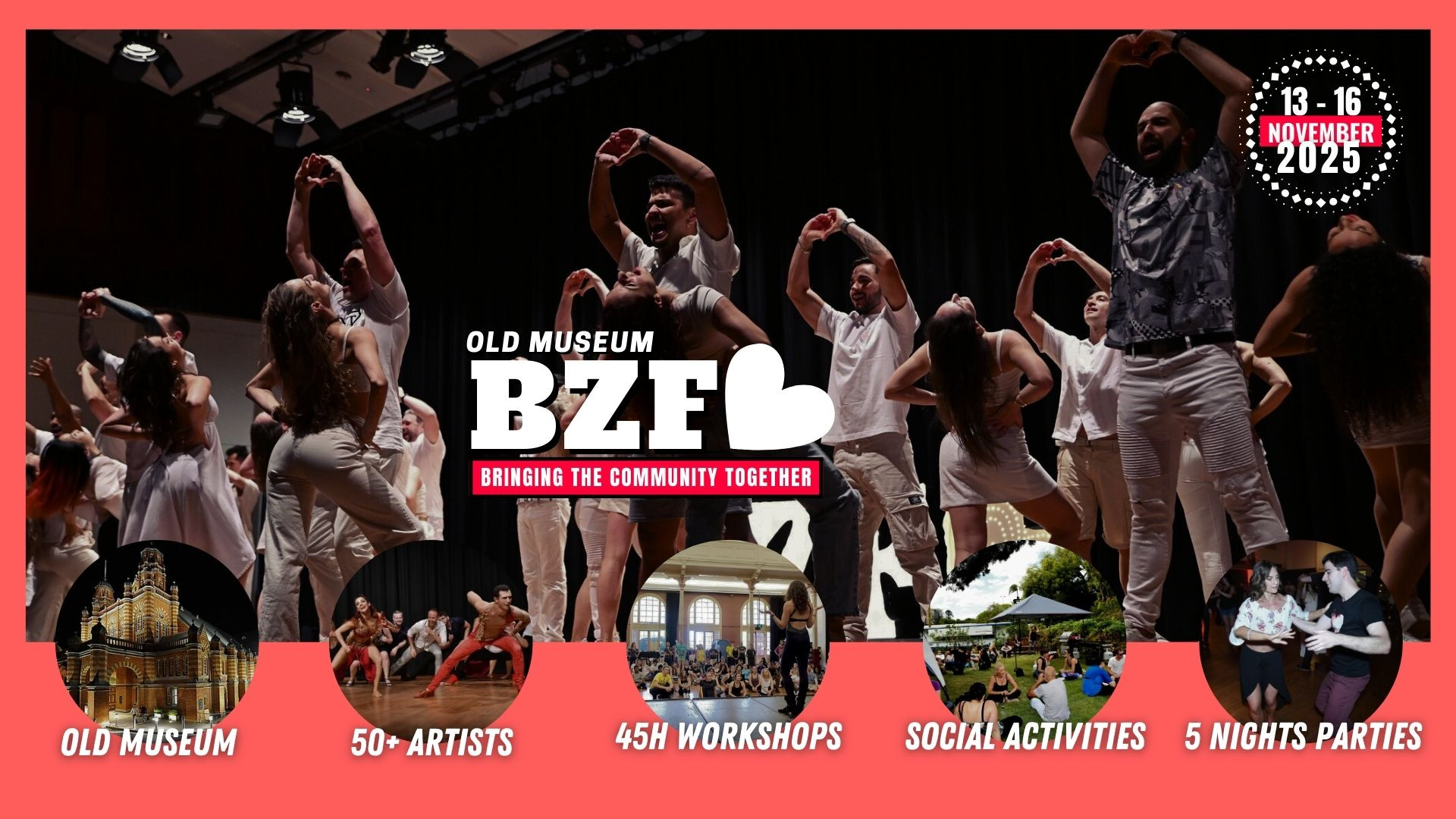 Brisbane Zouk Festival 2026 — flyer for Brisbane, Australia