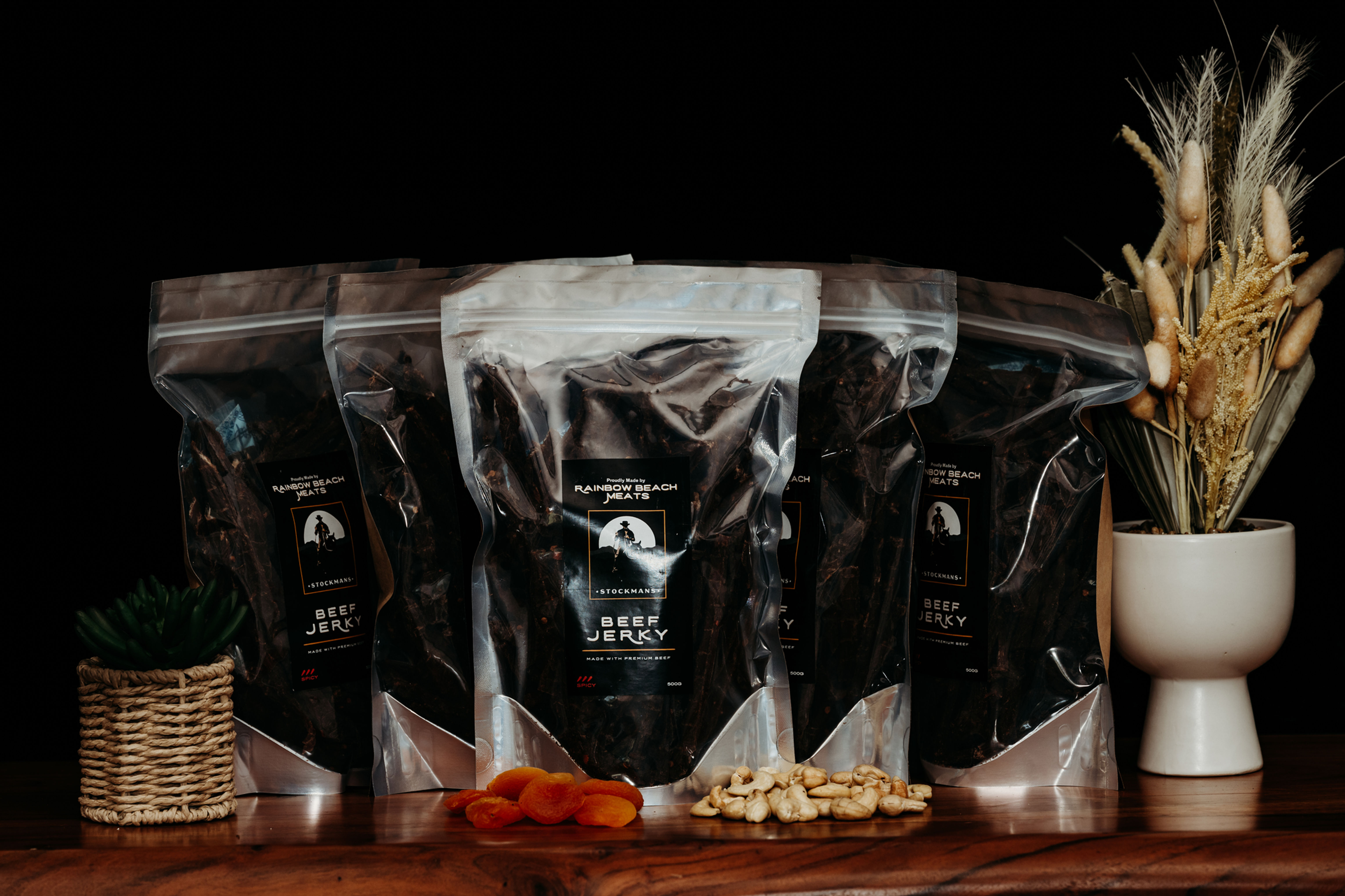 1 bag of 500 gram Mild Stockmans Beef Jerky