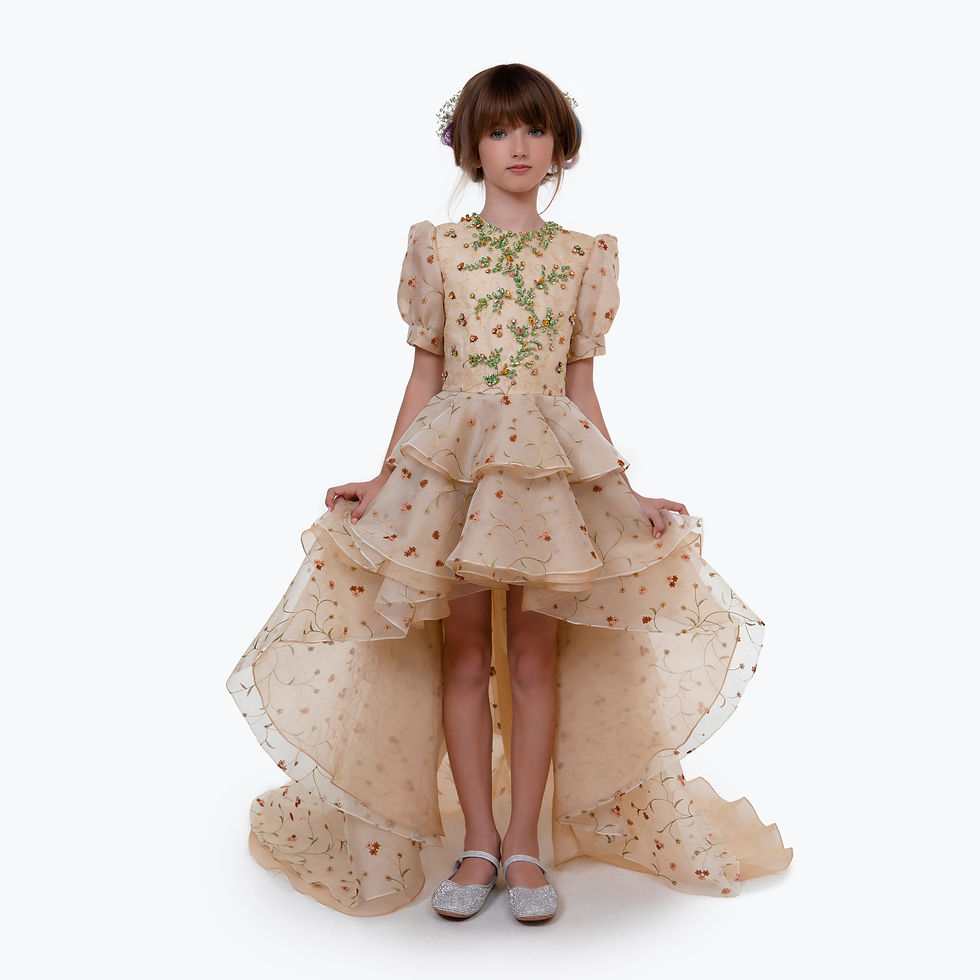 Thumbnail: SPRING GOLD ORGANZA DRESS