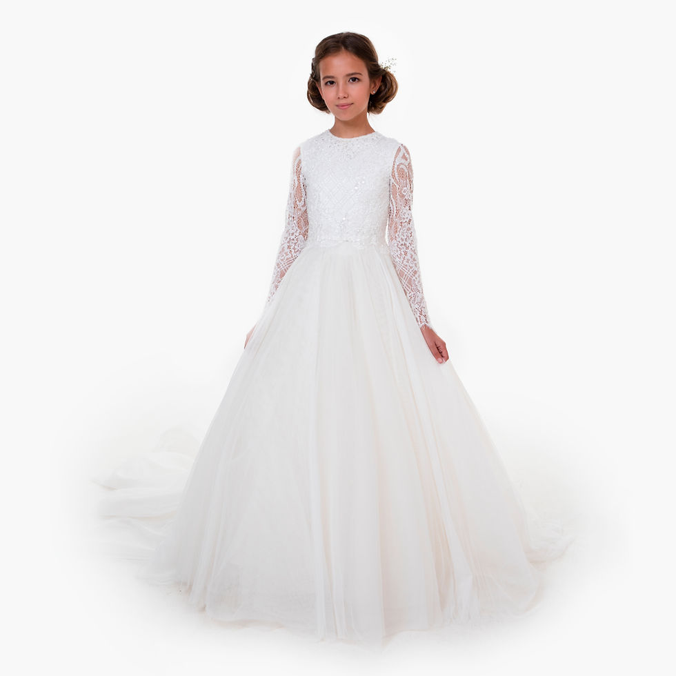 Thumbnail: WHITE LONG PRINCESS DRESS