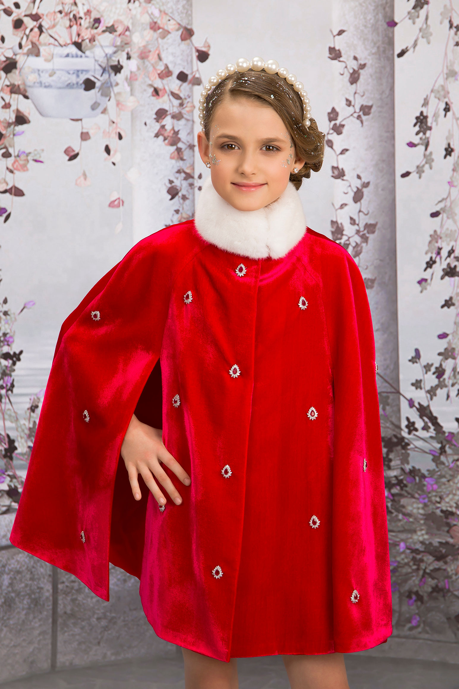 RED REGAL CAPE