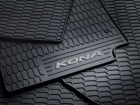 Thumbnail: Floor mats, all weather with grey accent, LHD