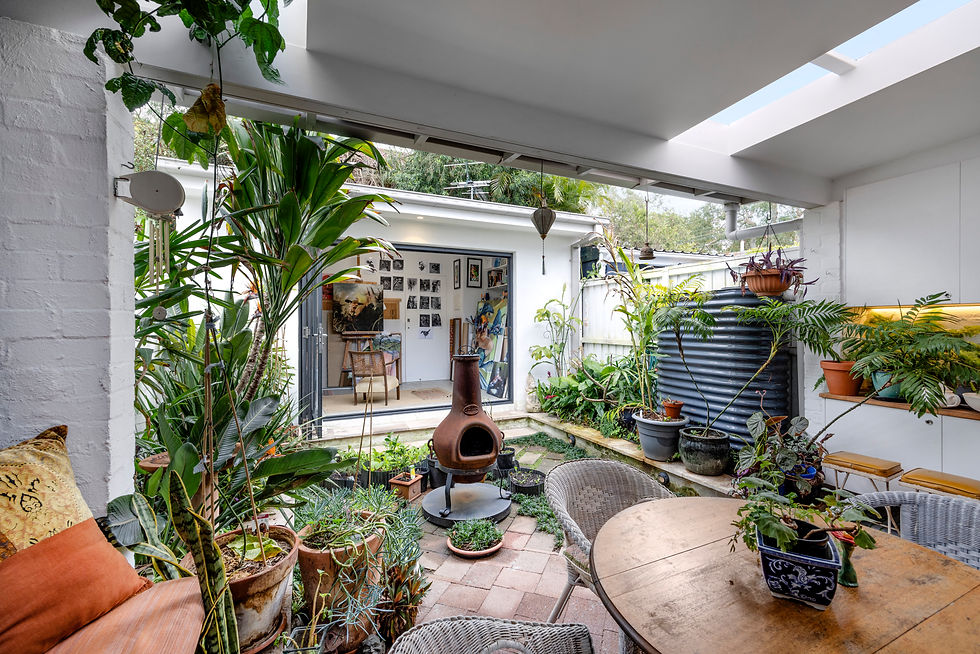 patio/rear studio