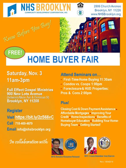 First-Time Home Buyer Fair on Sat., 11/3