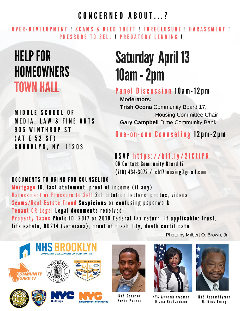 Town Hall NHS Brooklyn Community Board 17 2019