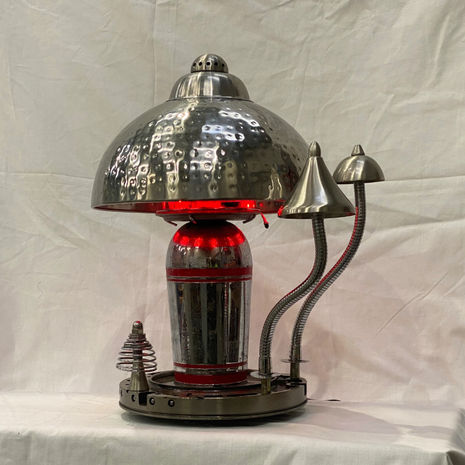 Mushroom Medley Lamp Red Light