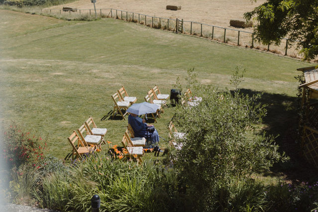 micro wedding relaxed wedding countryside  ceremony marquee holiday home wedding venue Dorset Holiday home 