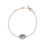 Thumbnail: Links of London Concave 18kt Rose Gold Vermeil & Diamond Bracelet