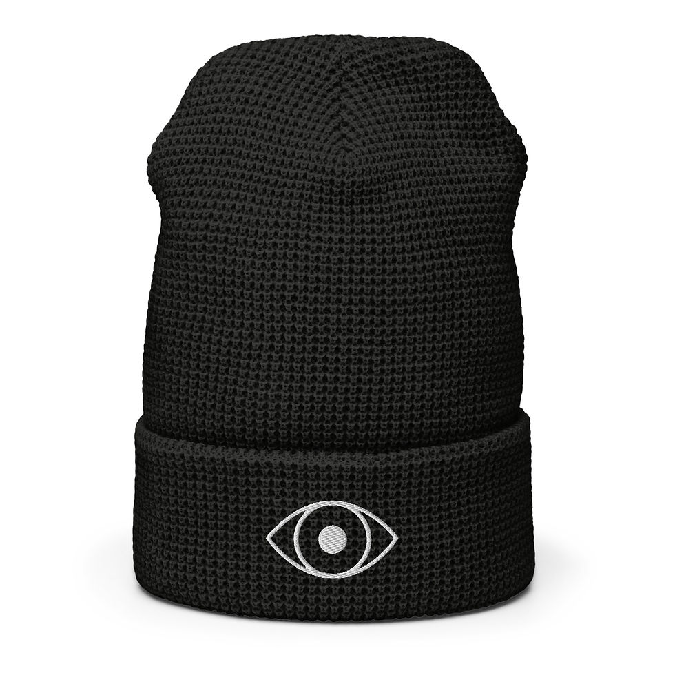 Thumbnail: Waffle beanie (faux wool)