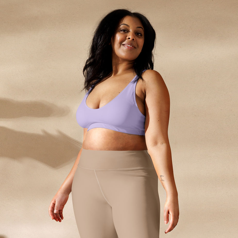 Thumbnail: Lavender Recycled Padded Bikini Top