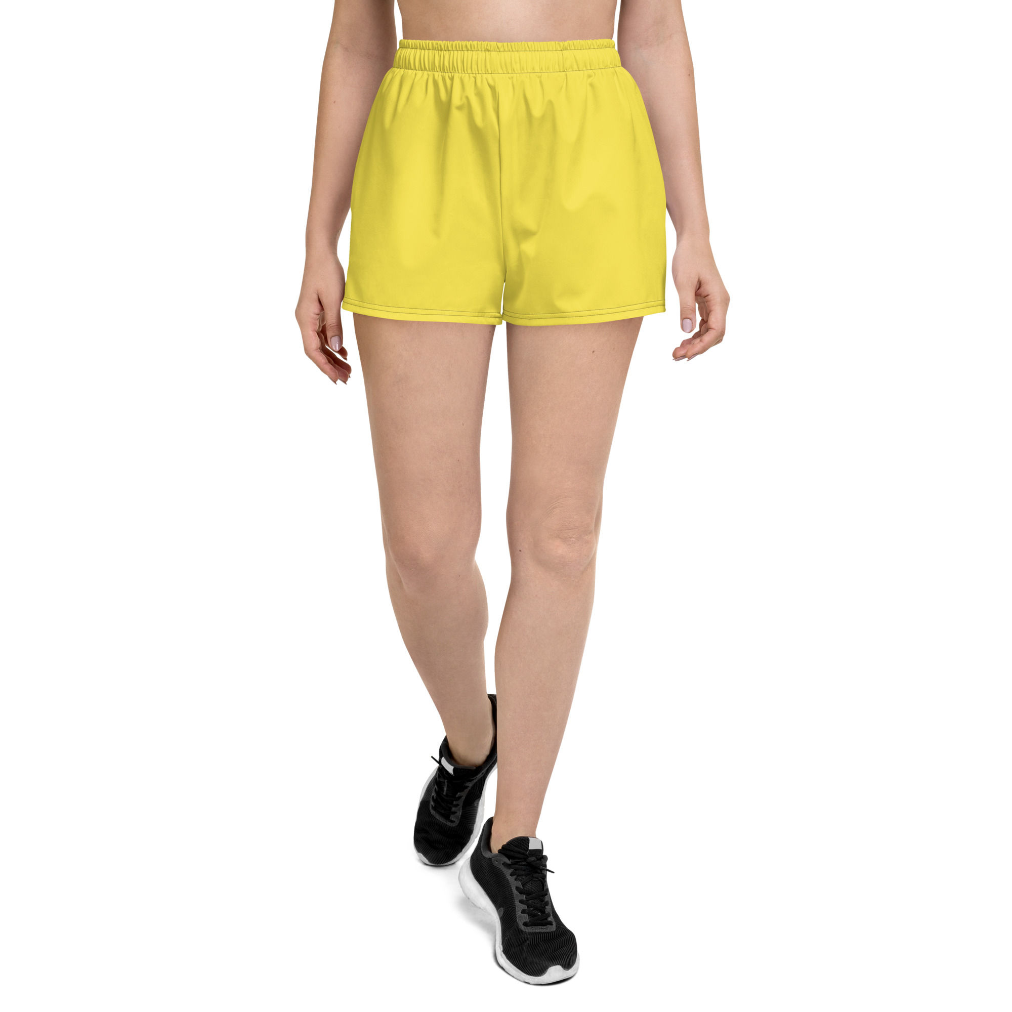 Yellow Recycled Athletic Shorts