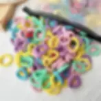 Miniaturbild: 20/50pcs Kids Elastic Hair Bands Girls Sweets Scrunchie Rubber Band for Children
