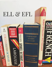 selection of reference books related to language