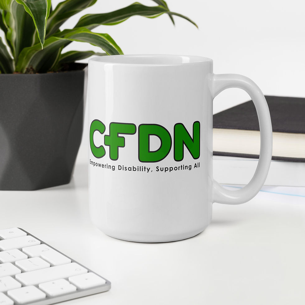 Thumbnail: White CFDN Charity Glossy Mug