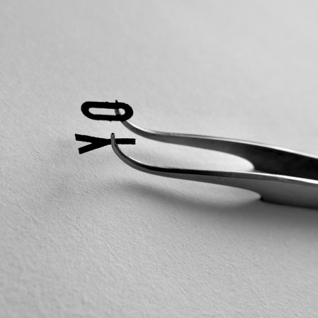Visual poetry using letters and iPhone photography