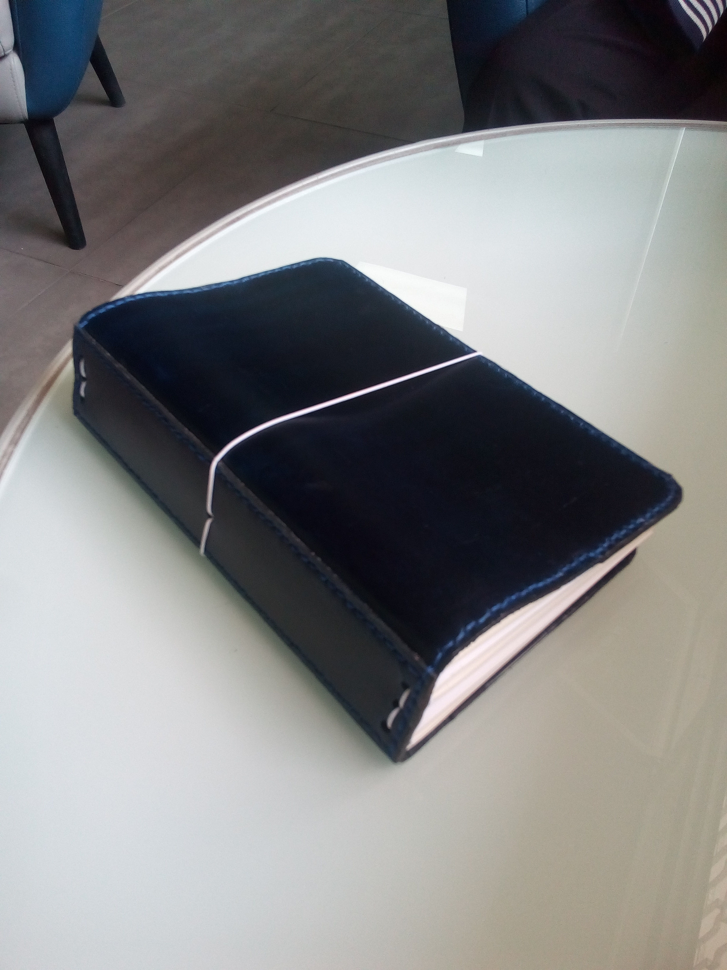 Sổ Da Xanh Navy - B6 Size