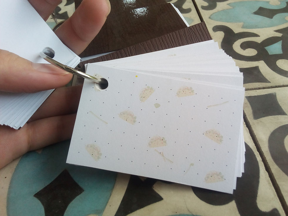 Thumbnail: Flashcard Hoạ Tiết In Màu Một Mặt