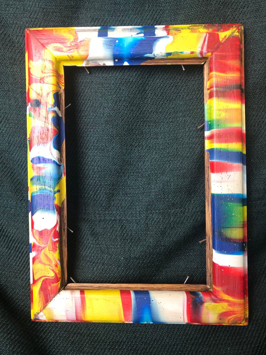 Abstract Wooden Frame Painting 