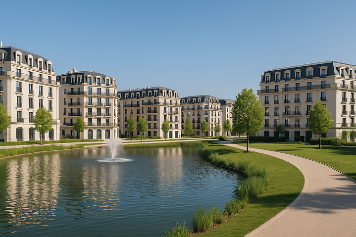 Place du Panorama à Clamart, lieu central et animé des Hauts-de-Seine.