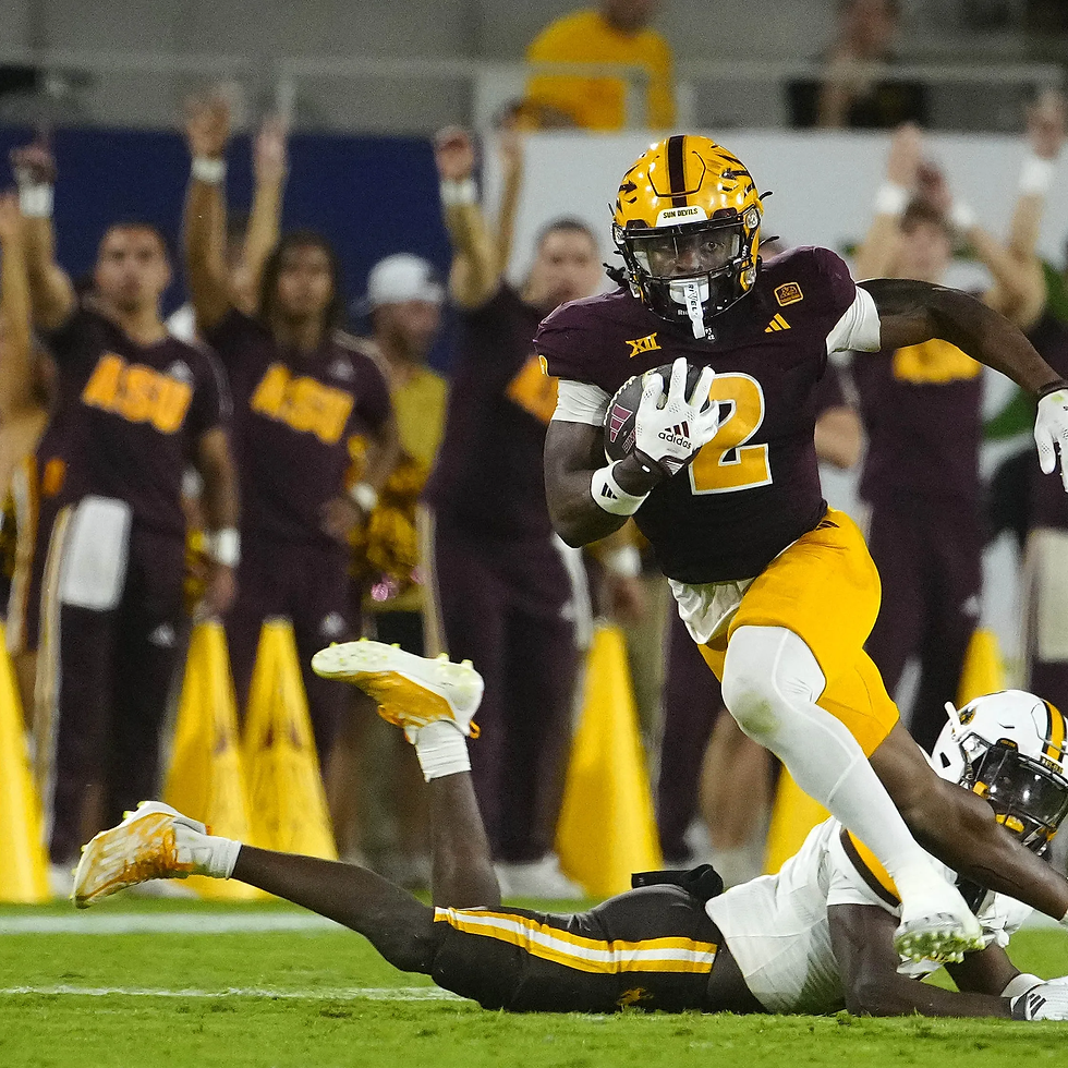 Kyson Brown #2 avoids a tackle against Wyoming enroute to a touchdown on 8/31/2024.