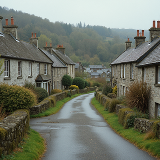 cottages in a small lane