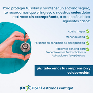 ¿Por qué ingresar sin acompañantes a nuestras sedes?