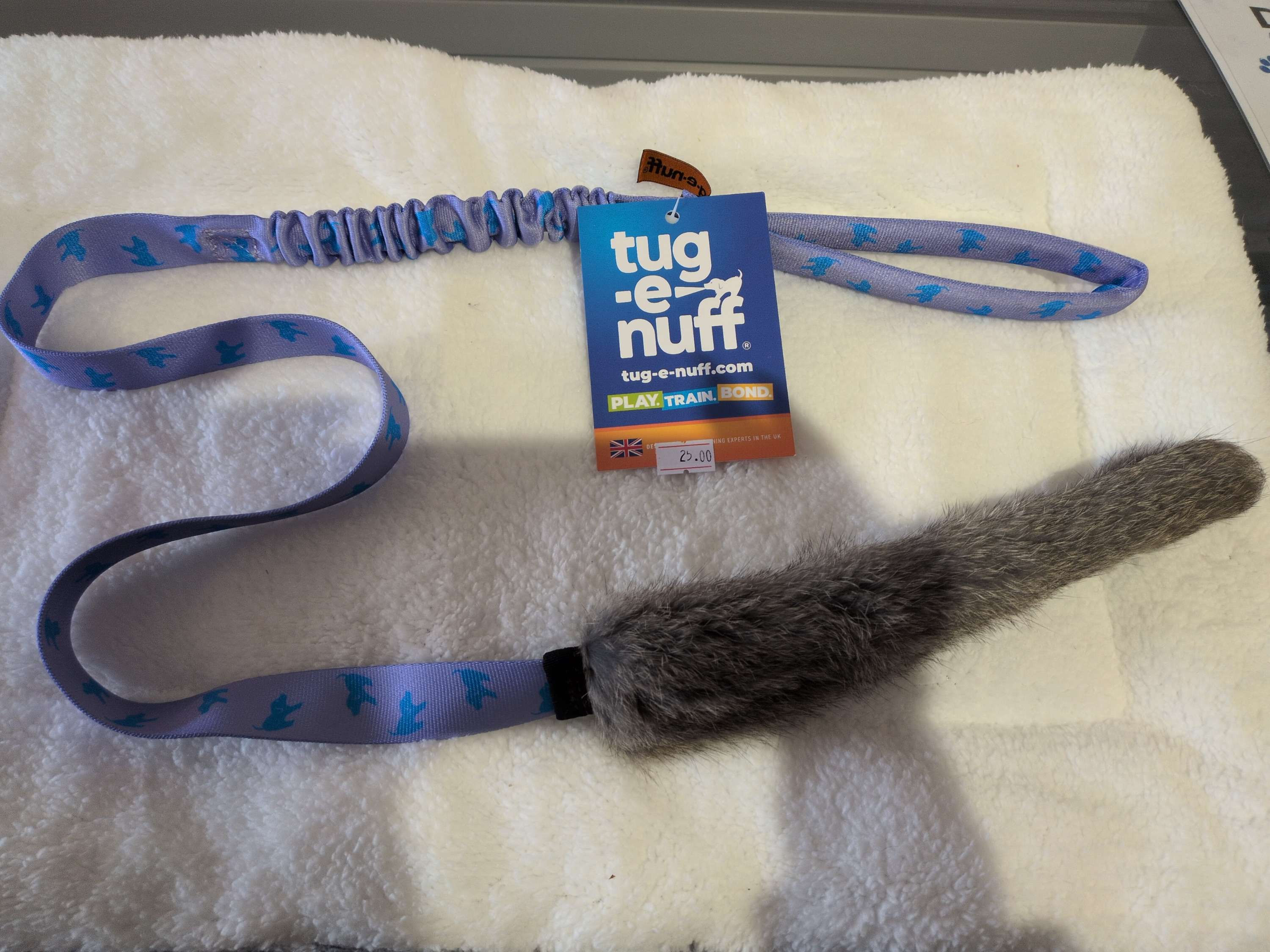 Tug-E-Nuff Rabbit Skin Bungee Chaser