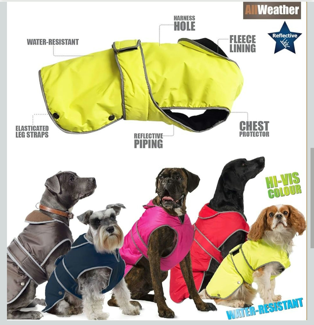 Ancol Stormguard HI-VIS Dog Coat XL – 60cm