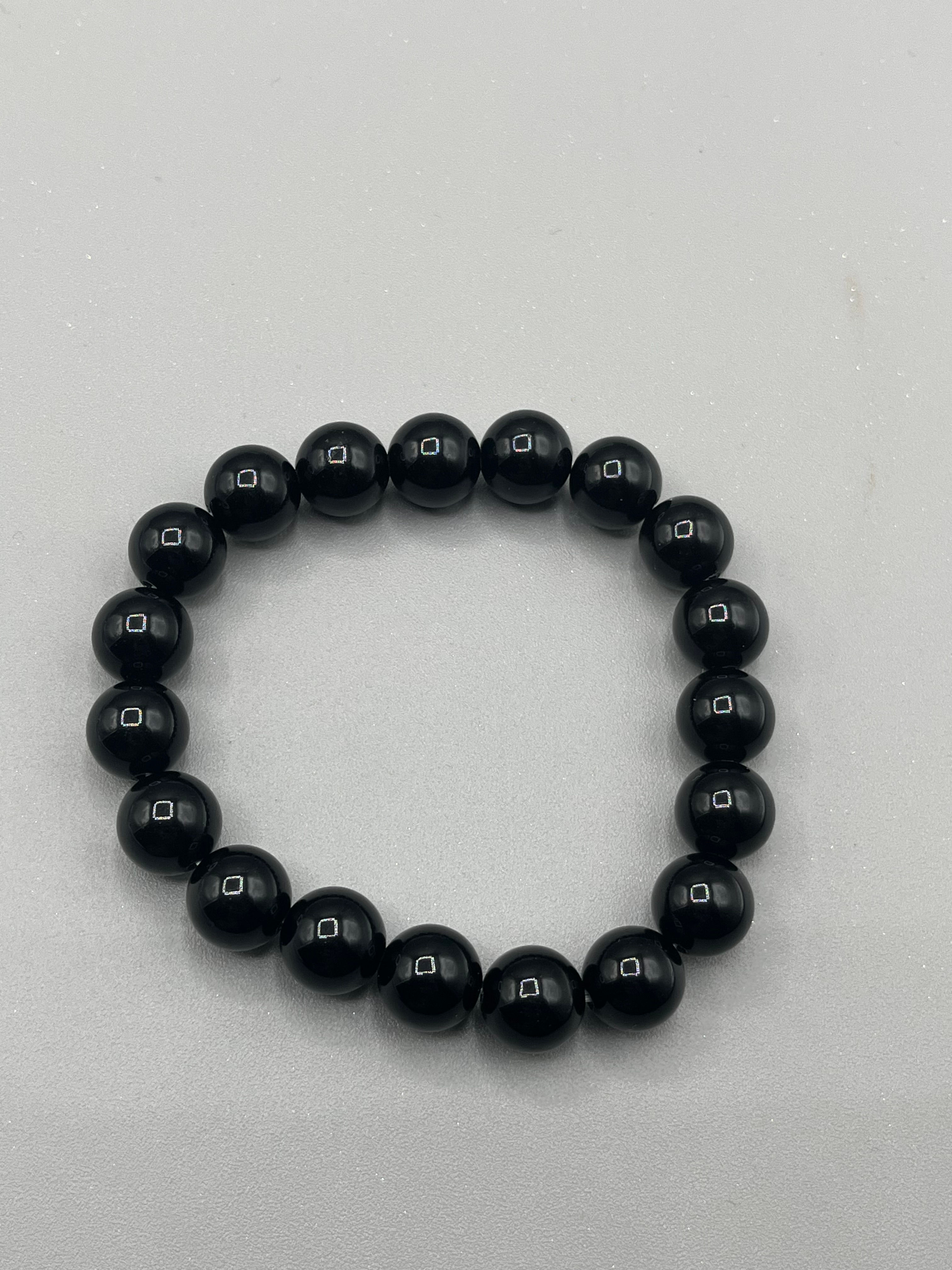 Black Obsidian 10mm beaded bracelett