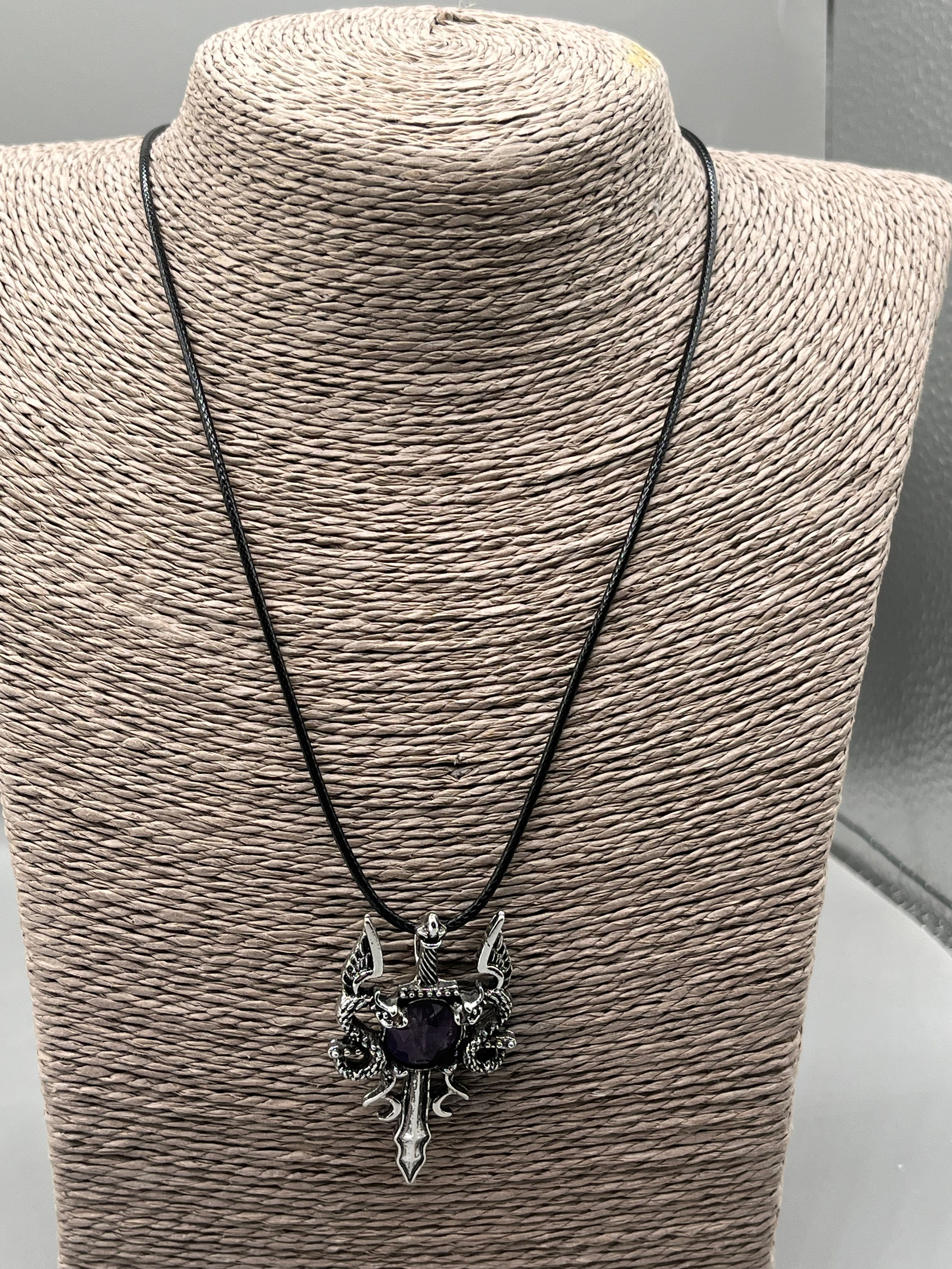 Amethyst Sword Pendant