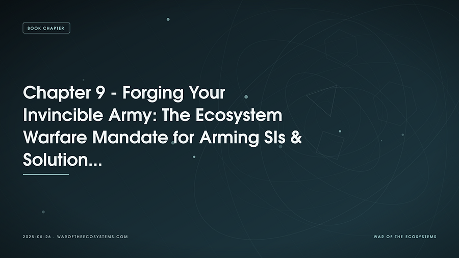 Chapter 9 - Forging Your Invincible Army: The Ecosystem Warfare Mandate for Arming SIs & Solution Providers