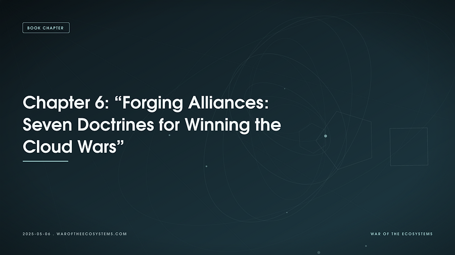 Chapter 6: “Forging Alliances: Seven Doctrines for Winning the Cloud Wars”