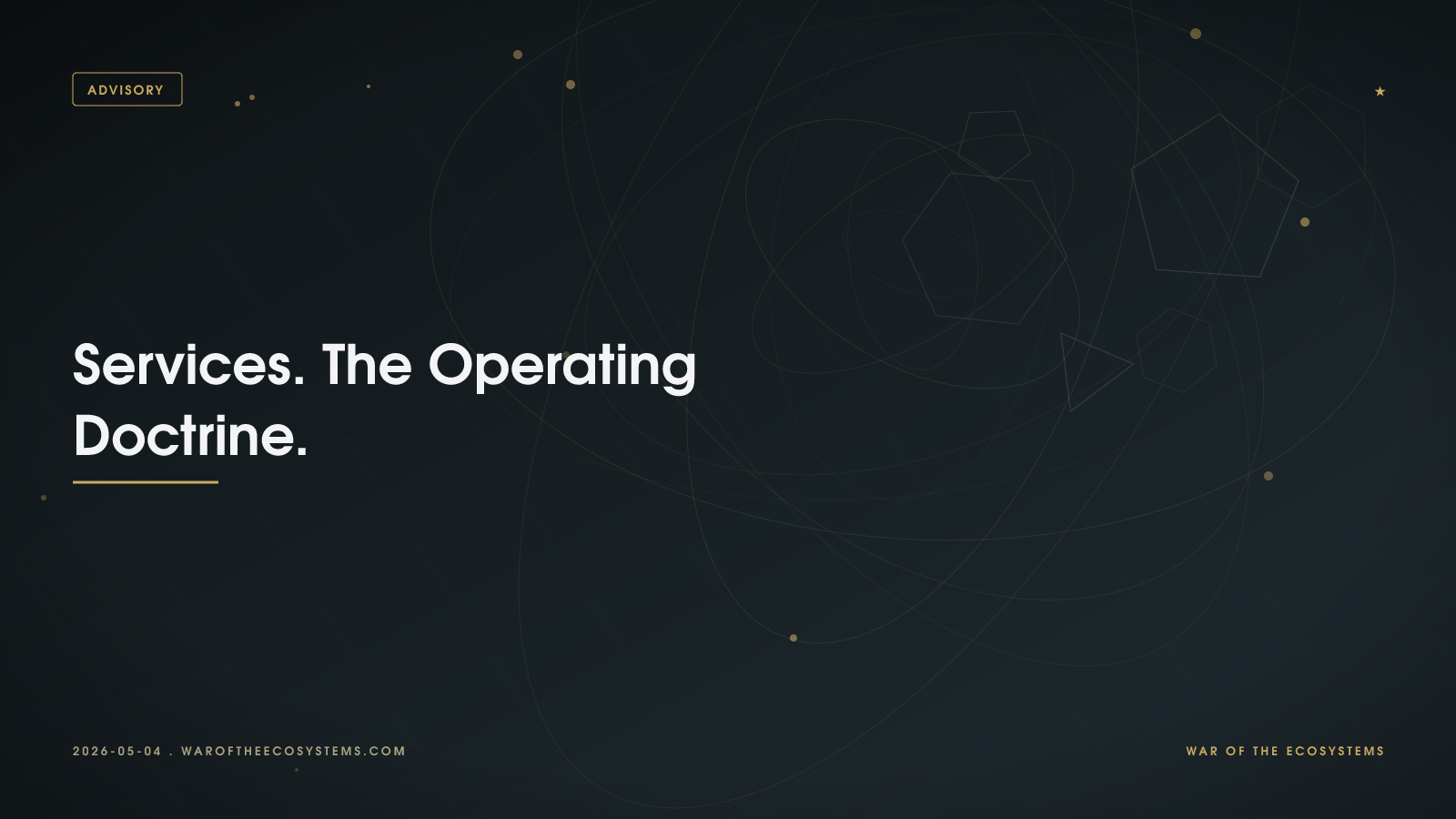 Services. The Operating Doctrine.