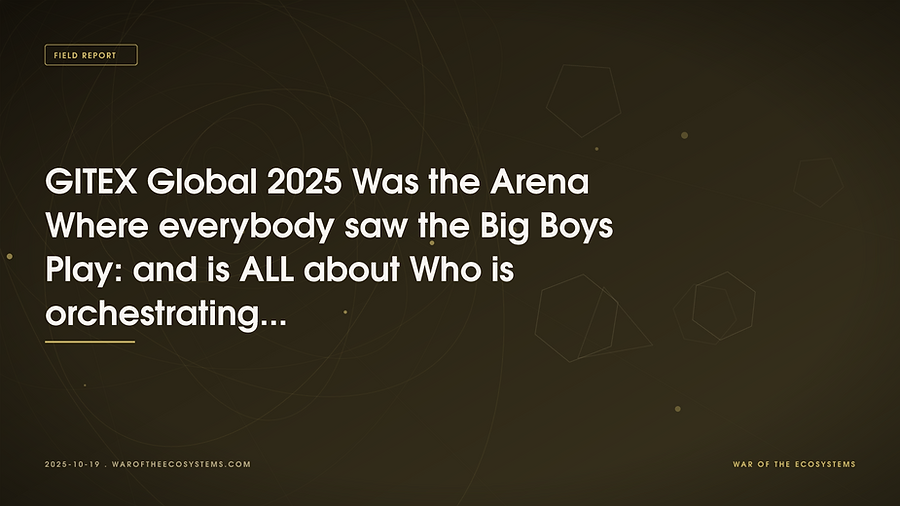 Gitex Global 2025 Was The Arena Where Everybody Saw The Big Boys Play And Is All About Who Is Orche