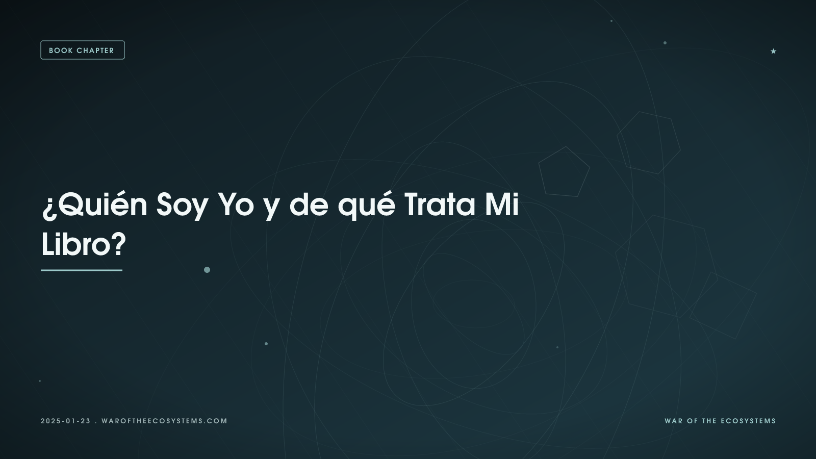 ¿Quién Soy Yo y de qué Trata Mi Libro?