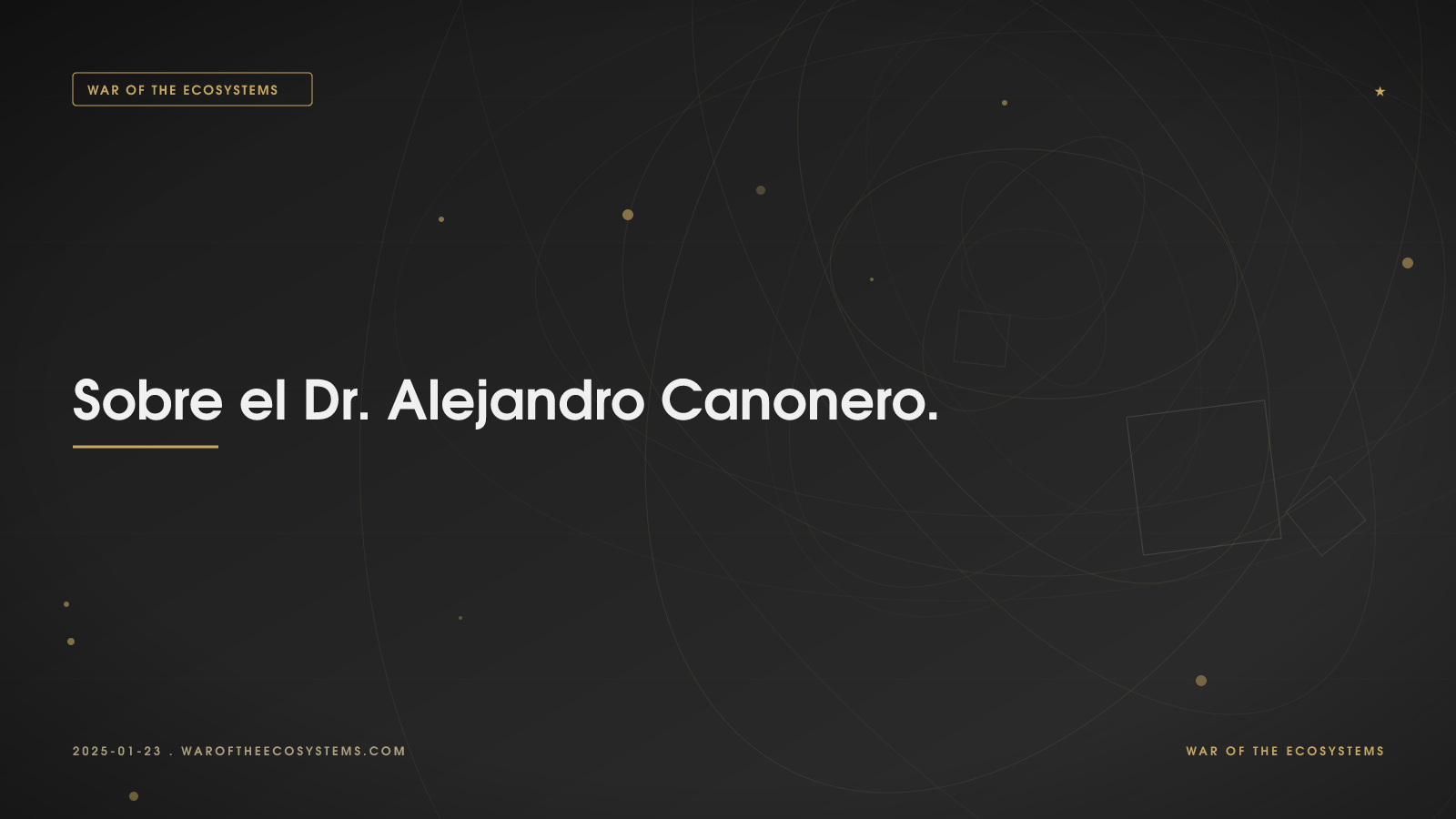 Sobre el Dr. Alejandro Canonero.