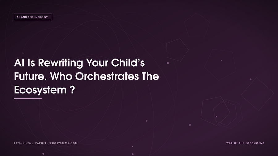 AI Is Rewriting Your Child's Future Who Orchestrates The Ecosystem