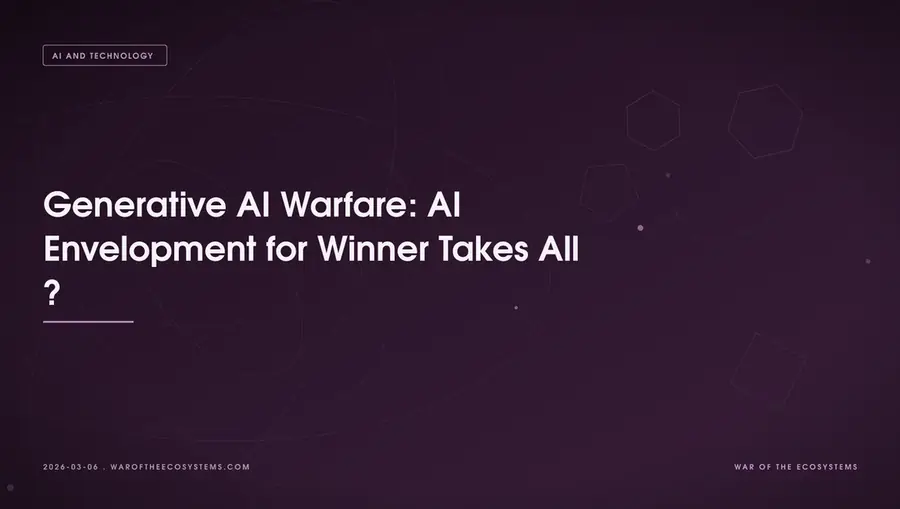 Generative AI Warfare: AI Envelopment for Winner Takes All ?
