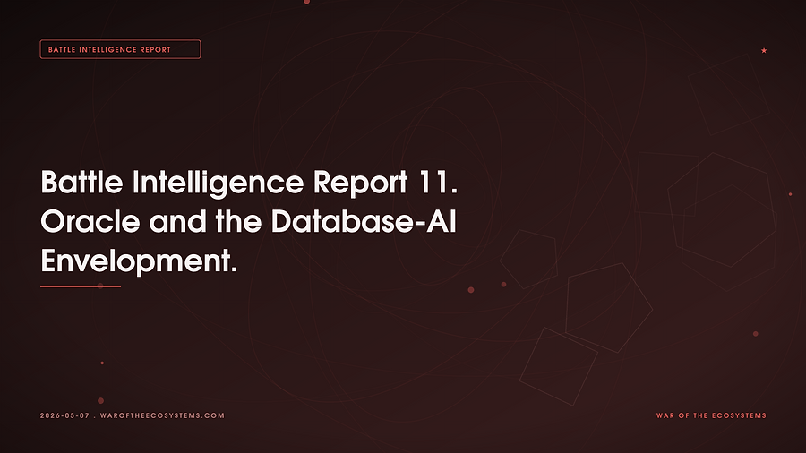 Battle Intelligence Report 11 Oracle And The Database AI Envelopment