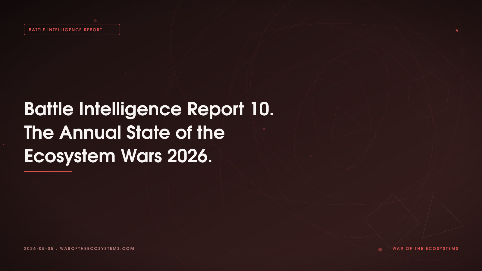 Battle Intelligence Report 10. The Annual State of the Ecosystem Wars 2026.