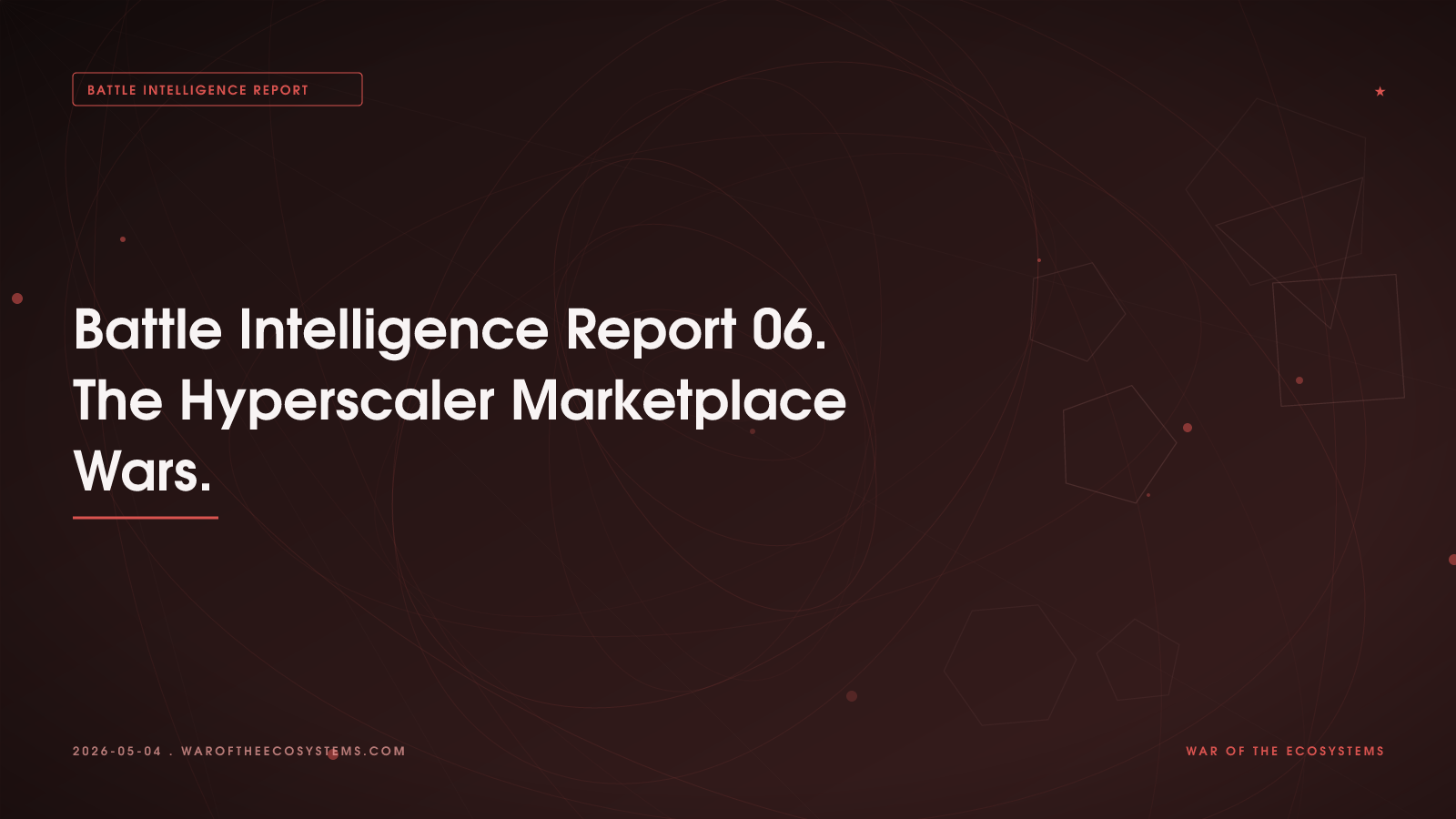 Battle Intelligence Report 06. The Hyperscaler Marketplace Wars.