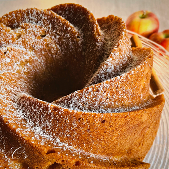 Apfel Comfort Cake, saftiger Apfelkuchen in pfiffiger Form