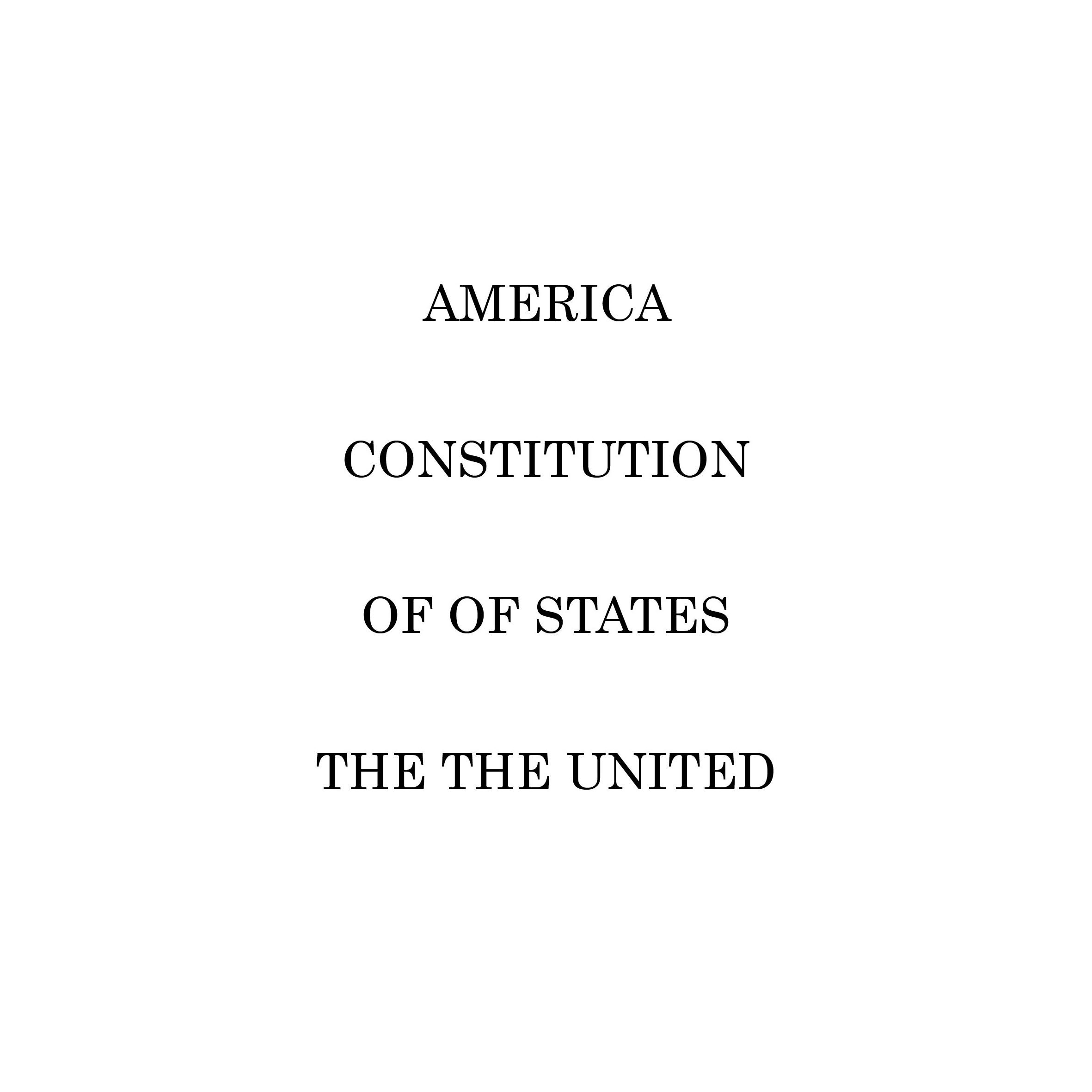AMERICA CONSTITUTION OF OF STATES THE THE UNITED (eBook version)