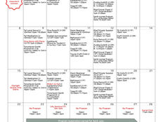 2026三月プログラムカレンダー