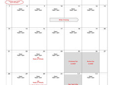 2025年12月プログラムカレンダー