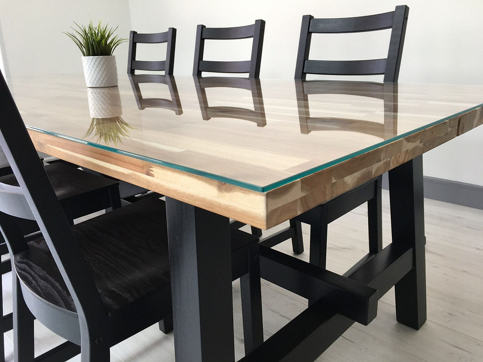 clear glass table top